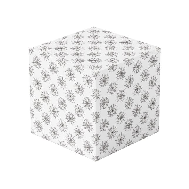 Halloween, Spider Web, Trick oder Treat, Boo Würfel (Vorderseite Schrägansicht)