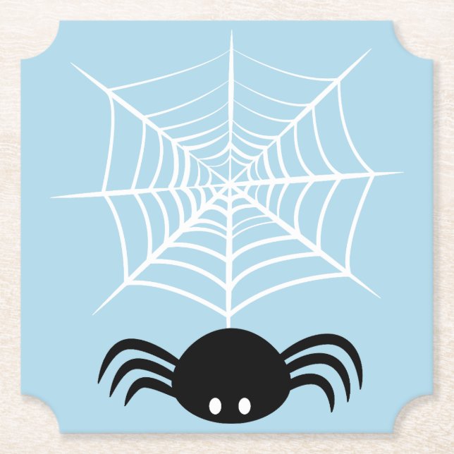 Halloween Spider Web Untersetzer (Vorderseite)