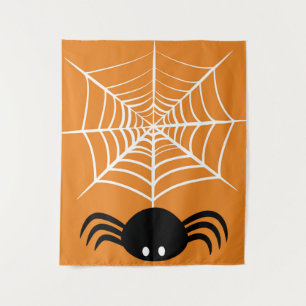 Halloween Spider Web Wandteppich