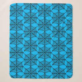 Halloween Spider Webs auf Blue Sherpadecke