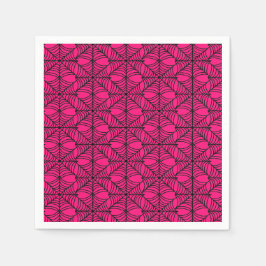 Halloween Spider Webs auf Rosa Serviette