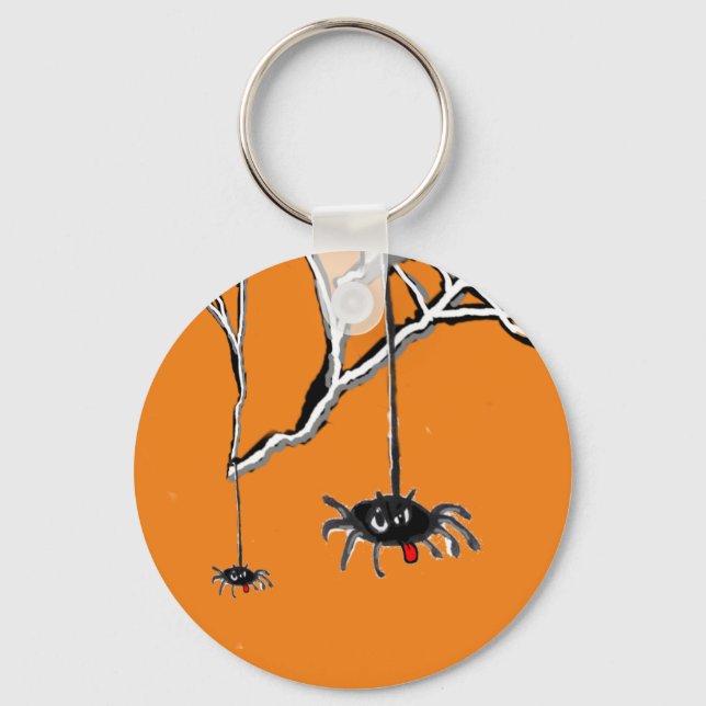 Halloween Spiders Cartoon Schlüsselanhänger (Vorderseite)