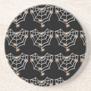 Halloween Spiderweb Untersetzer (schwarz)