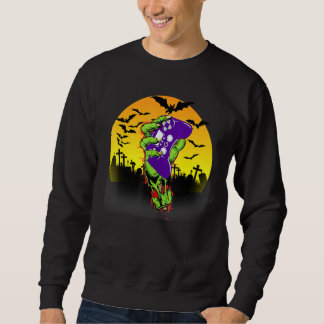 Halloween-Spieler-Zombie-Hand-Videospiel-Monster Sweatshirt