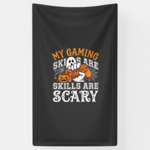 Halloween-Spielfertigkeiten sind gruseliger Geiste Banner
