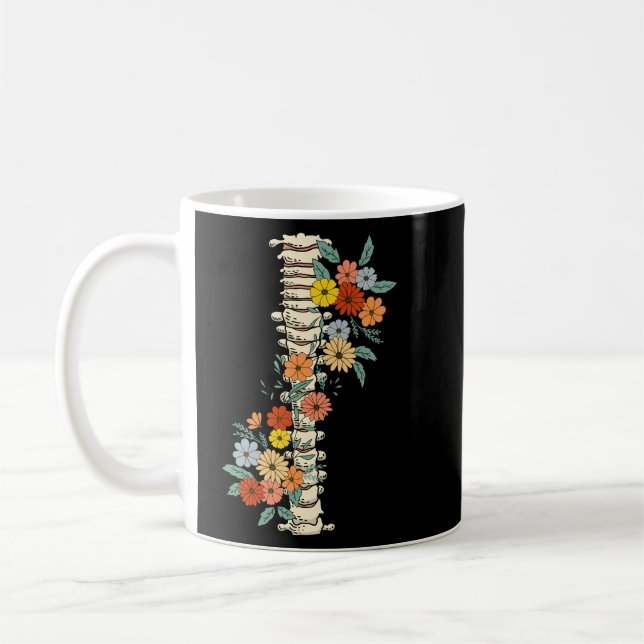 Halloween-Spine wächst durch seine Wildblumen Kaffeetasse (Links)