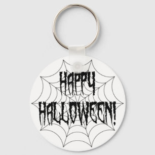 Halloween-Spinne Finger und Netz Schlüsselanhänger