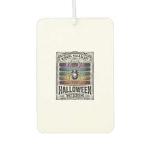 Halloween-Spinne Gruselig Retro-Gravur Regenbogenn Autolufterfrischer