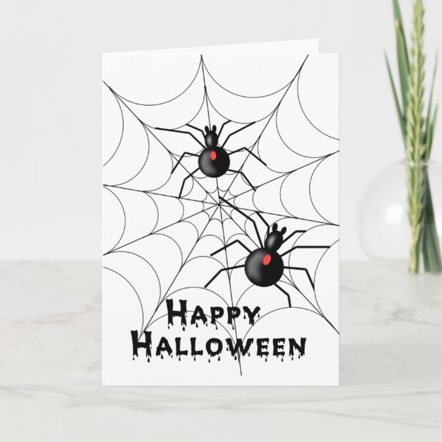 Halloween-Spinnen-Karte - TBA Karte (Vorderseite)
