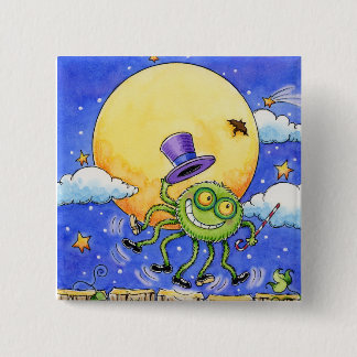 Halloween-Spinnen-Knopf Button