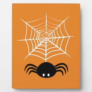 Halloween Spinnennetz Fotoplatte