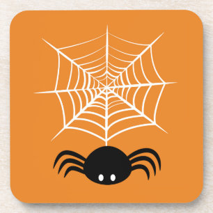 Halloween Spinnennetz Getränkeuntersetzer