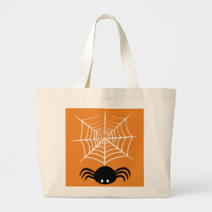 Halloween Spinnennetz Jumbo Stoffbeutel