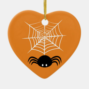 Halloween Spinnennetz Keramik Ornament