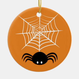 Halloween Spinnennetz Keramik Ornament