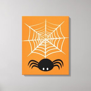 Halloween-Spinnennetz Leinwanddruck