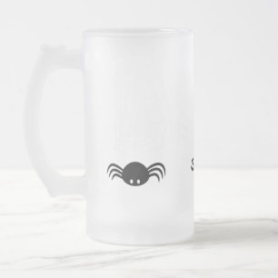 Halloween Spinnennetz Mattglas Bierglas