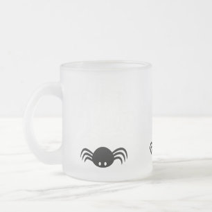 Halloween Spinnennetz Mattglastasse