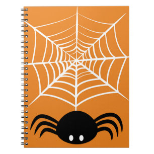 Halloween Spinnennetz Notizblock