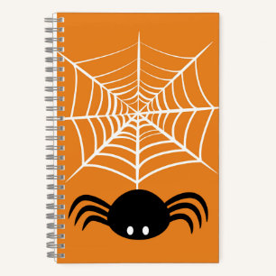 Halloween Spinnennetz Notizbuch