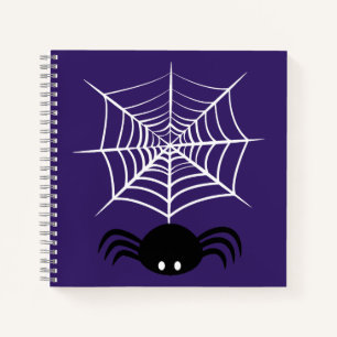 Halloween Spinnennetz Notizbuch
