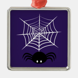 Halloween Spinnennetz Ornament Aus Metall