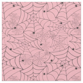 Halloween Spinnennetz Pastellrosa Spinnennetz Stoff