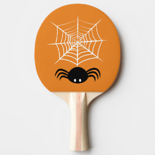 Halloween Spinnennetz Tischtennis Schläger
