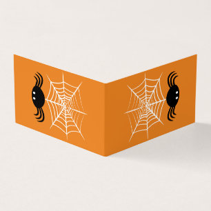 Halloween Spinnennetz Visitenkarten