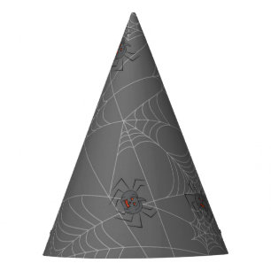 Halloween Spinnennetze und Kürbis Partyhütchen