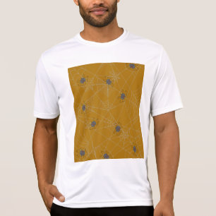 Halloween Spinnennetze und Kürbis T-Shirt