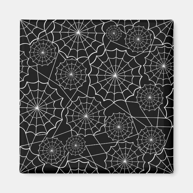 Halloween-Spinngewebe Magnet (Vorne)