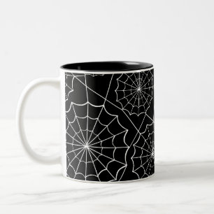 Halloween-Spinngewebe Zweifarbige Tasse