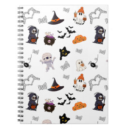 Halloween Spiral Bound Notebook Notizblock