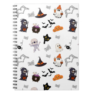 Halloween Spiral Bound Notebook Notizblock