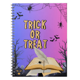 Halloween Spiral Notebook - Spooky Journal Writing Notizblock