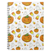Halloween Spiralblock – Geister & Kürbiskerne