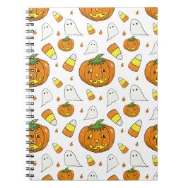Halloween Spiralblock – Geister & Kürbiskerne Notizblock