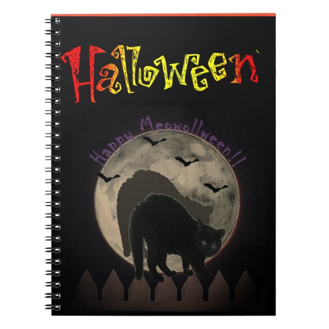 Halloween-SpiralNotebook Notizblock (Vorderseite)