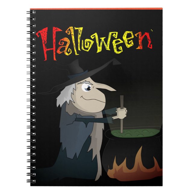 Halloween-SpiralNotebook Notizblock (Vorderseite)