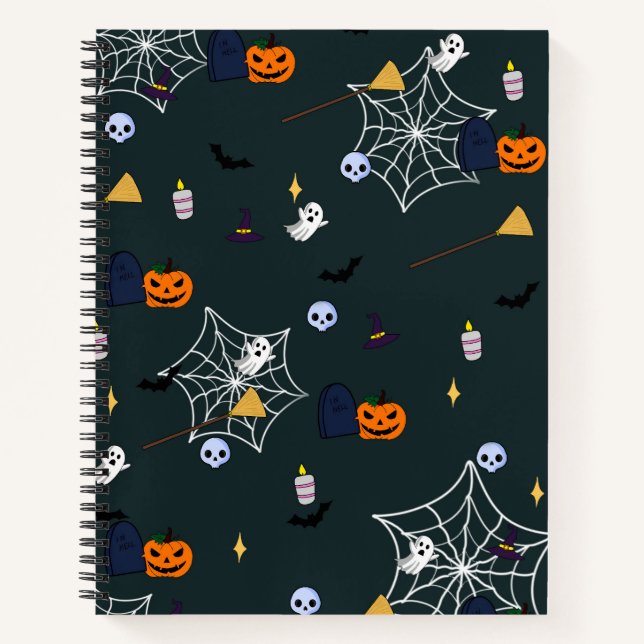Halloween-SpiralNotebook Notizbuch (Vorderseite)