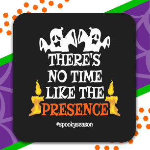 Halloween Spirit Beängstigend Ghosts Funny Hallowe Quadratischer Aufkleber