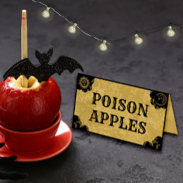 Halloween Spirit Board Gothic Faltfood Label Platzkarte