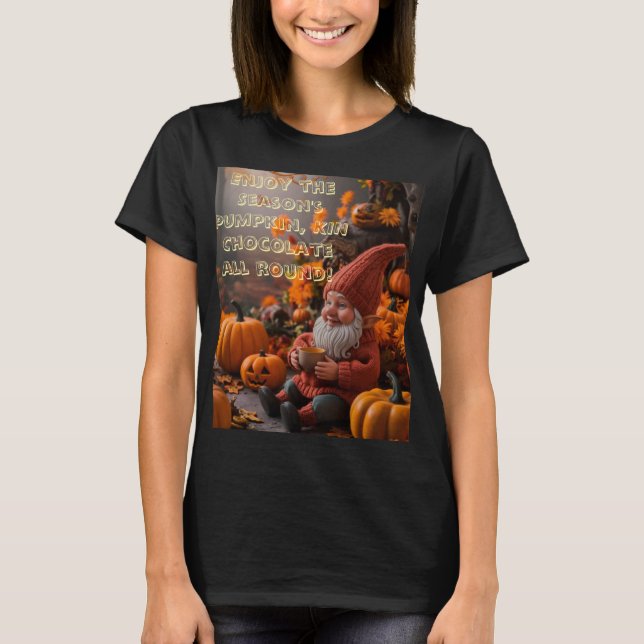 Halloween Spirit eine Gnome Einladung. T-Shirt (Vorderseite)