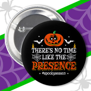 Halloween Spirit Spooky Pumpkin Funny Halloween Button