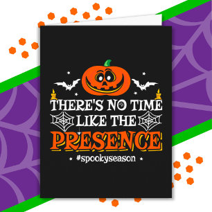 Halloween Spirit Spooky Pumpkin Funny Halloween Karte