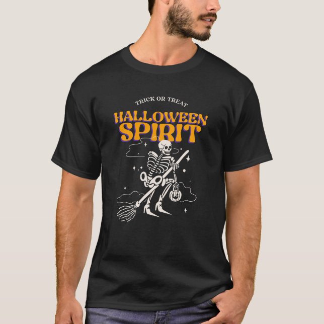 Halloween Spirit Trick or Treat T-Shirt (Vorderseite)