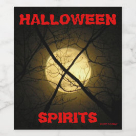 HALLOWEEN SPIRITS WEINETIKETT