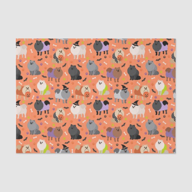 Halloween-Spitz Seidenpapier (Vorderseite)