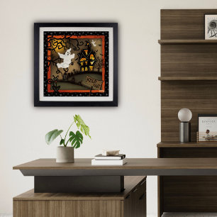 Halloween Spook House Ghost School Inspiracy Poster